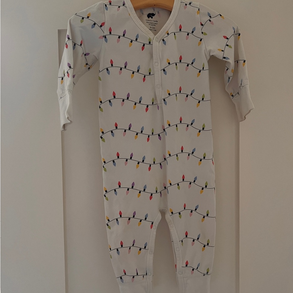 Monica and Andy Holiday Lights Kids Pajamas 9-12 months